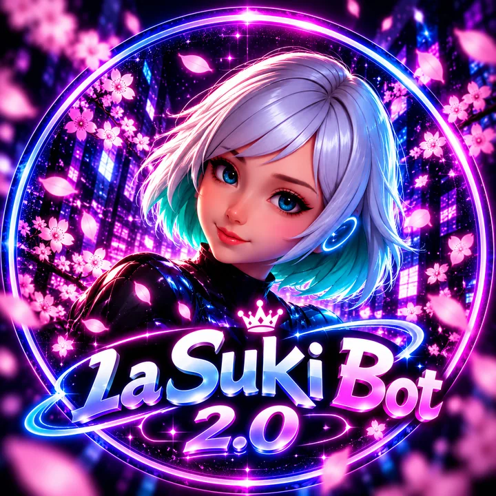 Personaje y logotipo de La Suki Bot 2.0